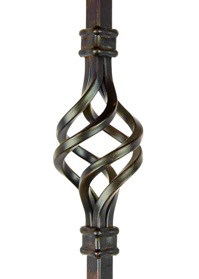 Iron Baluster Lite Double Basket 1/2"