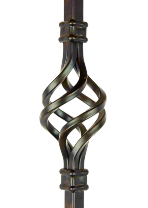 Iron Baluster Lite Double Basket 1/2"