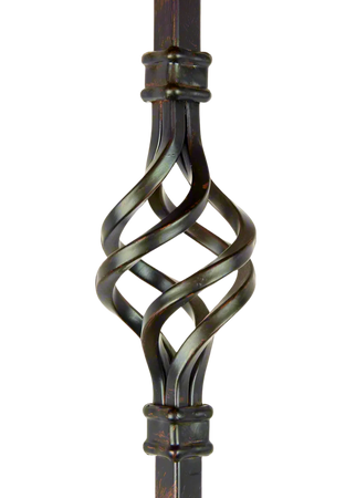 Iron Baluster Lite Double Basket 1/2"