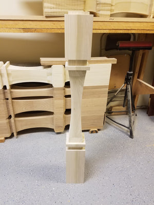 Custom order. Small Modern Newel Post 50" long.