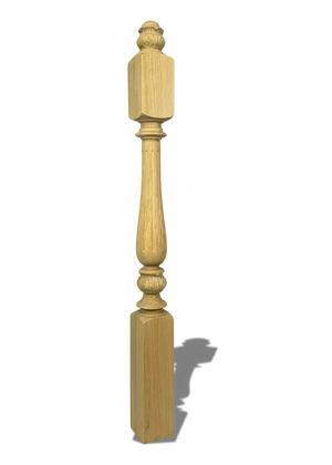 Delicate Fluted Newel Post