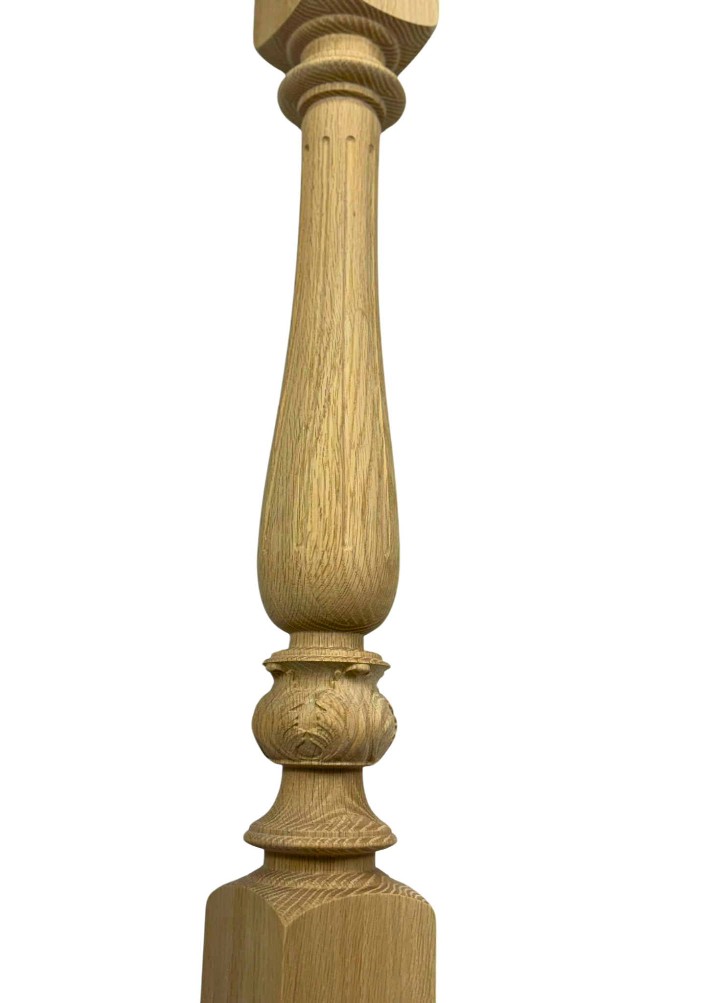 Delicate Fluted Newel Post