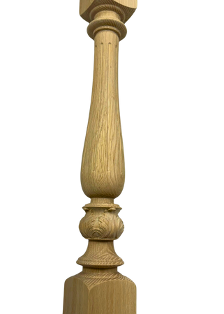 Delicate Fluted Newel Post