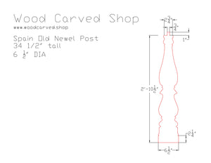 Spain Old Newel Post Draft