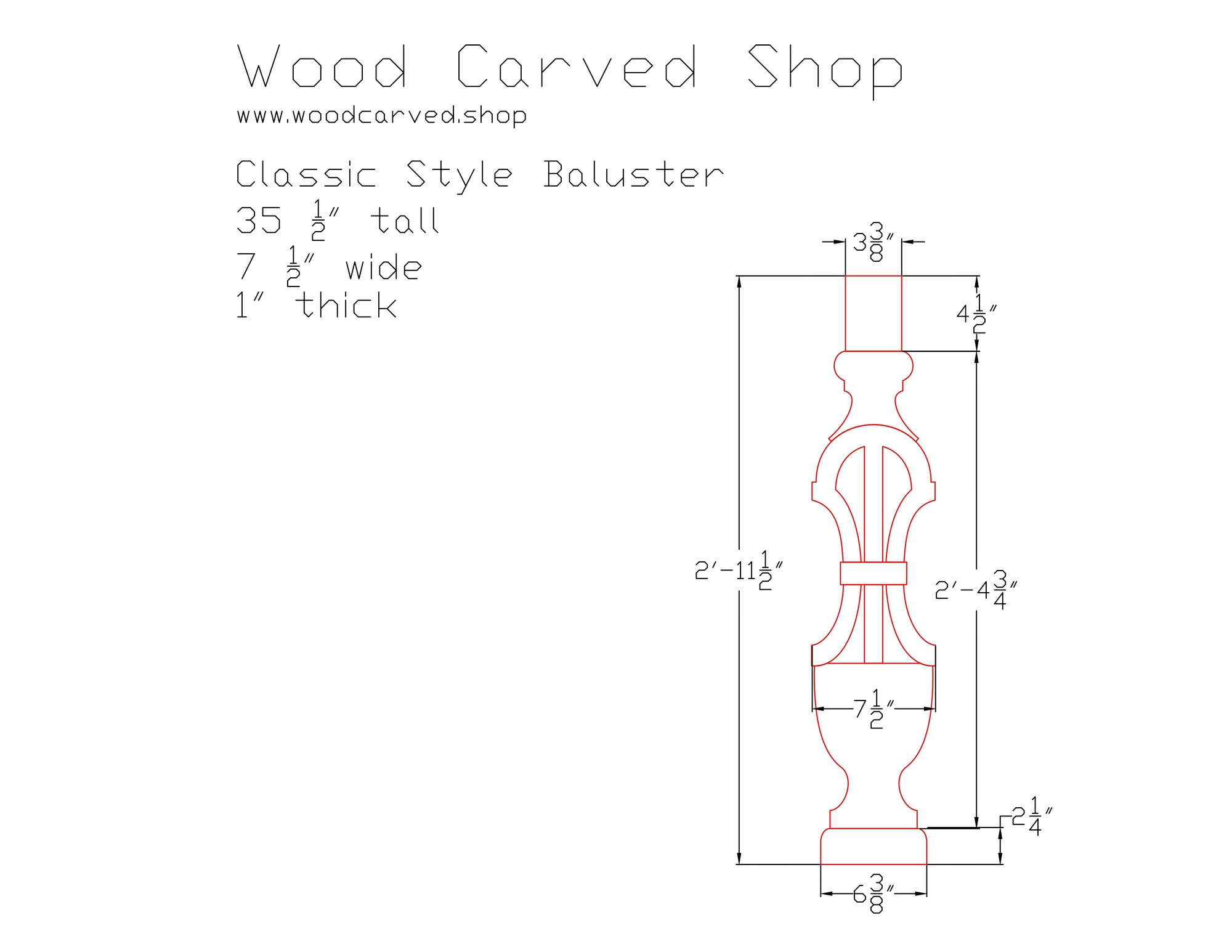 Classic Style Baluster