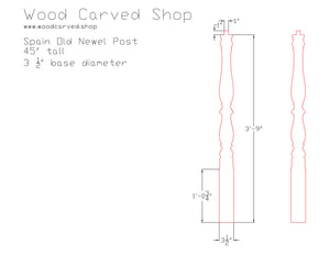 Spain Old Newel Post Plan