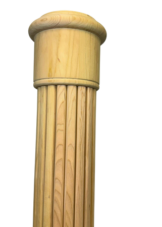 Fluted Colonial Newel Post.