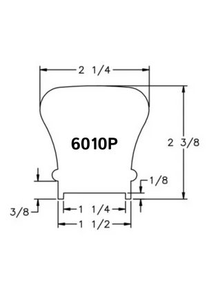 Plowed Traditional Handrail With Fillet 6010P