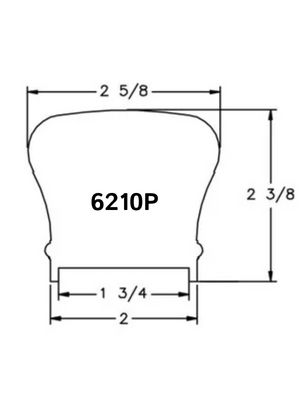 Plowed Classic Handrail With Fillet 6210P