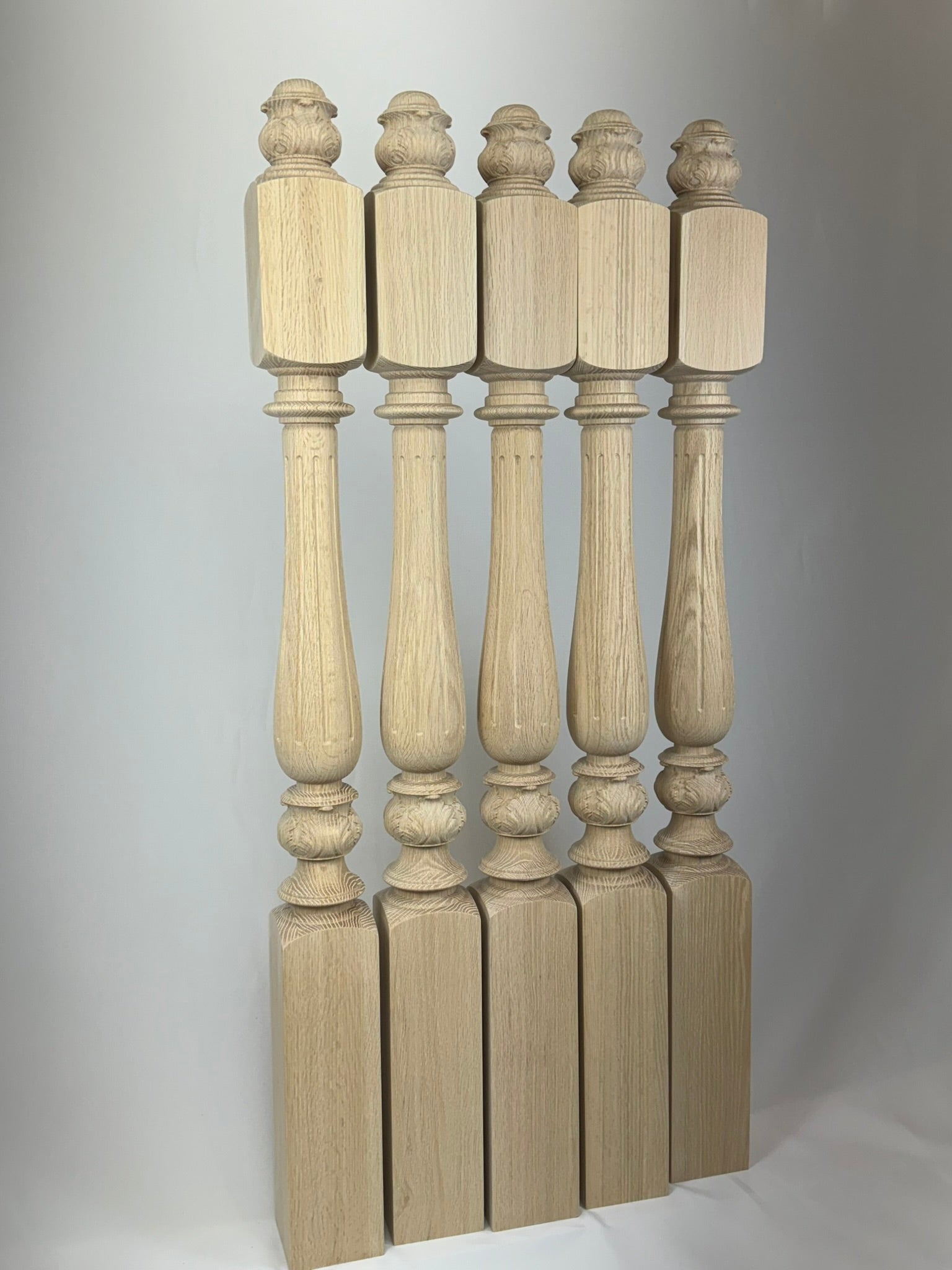 Delicate Fluted Newel Post