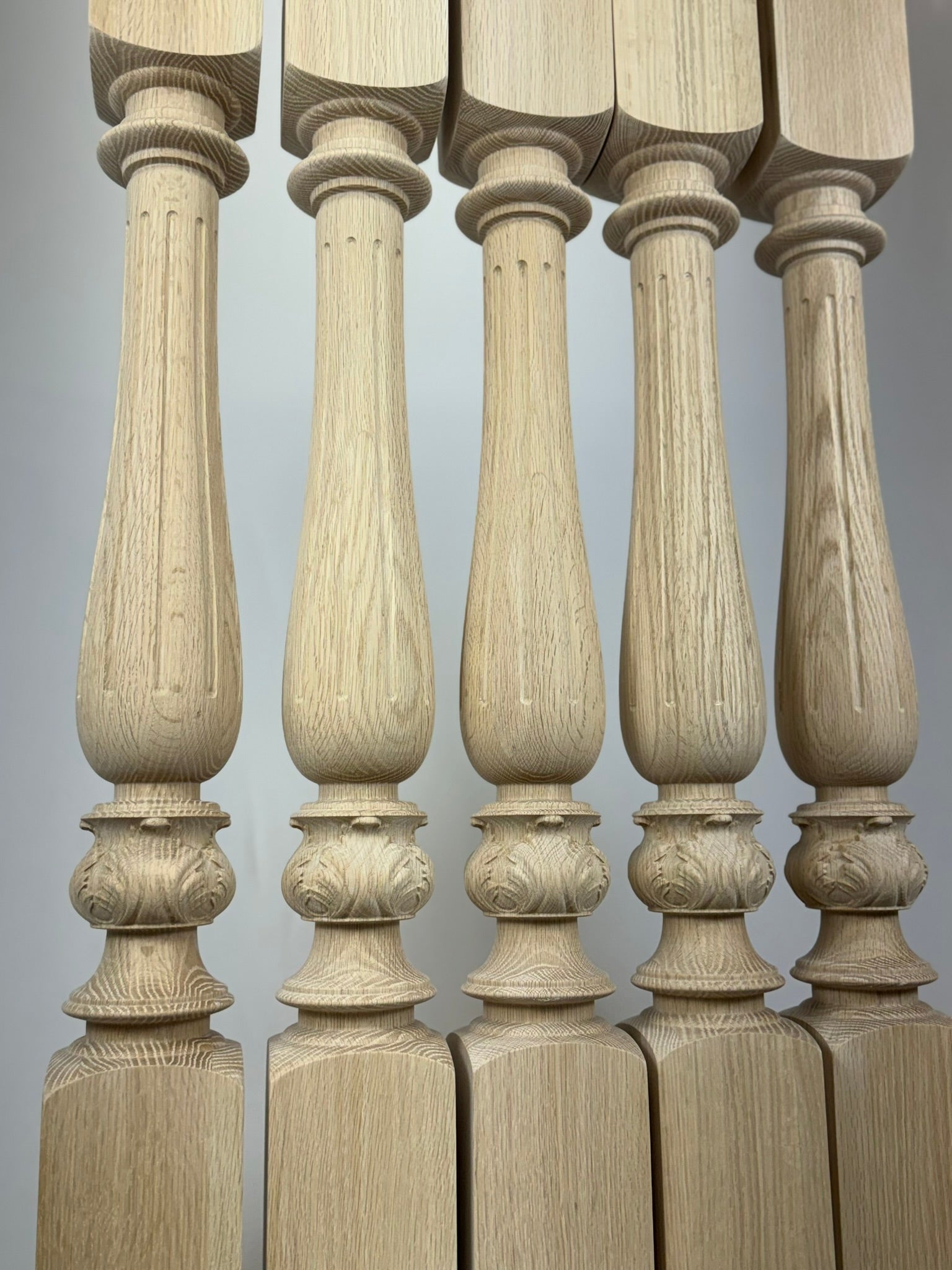 Delicate Fluted Newel Post