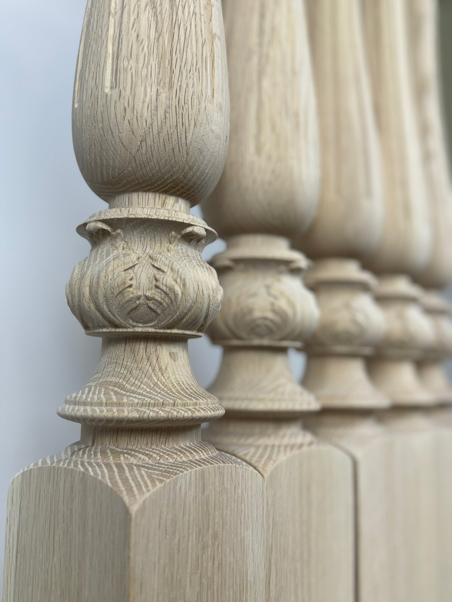 Delicate Fluted Newel Post