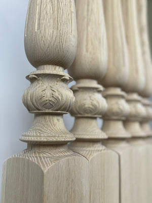 Delicate Fluted Newel Post