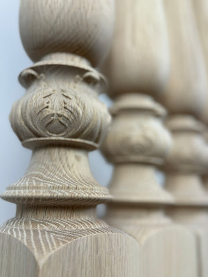 Delicate Fluted Newel Post