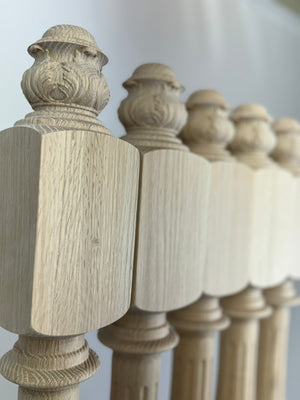 Delicate Fluted Newel Post