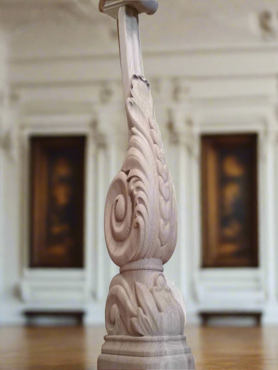 Baroque Newel Post Wood Carved Shop baroque-newel-post-wood-carved-shop