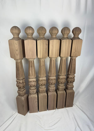 Custom Walnut Newel Posts