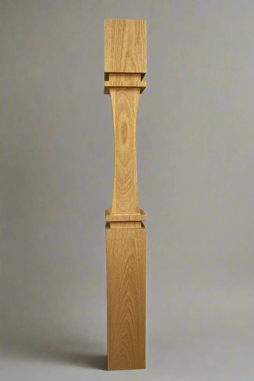 Wood Carved Simple Modern Newel Post