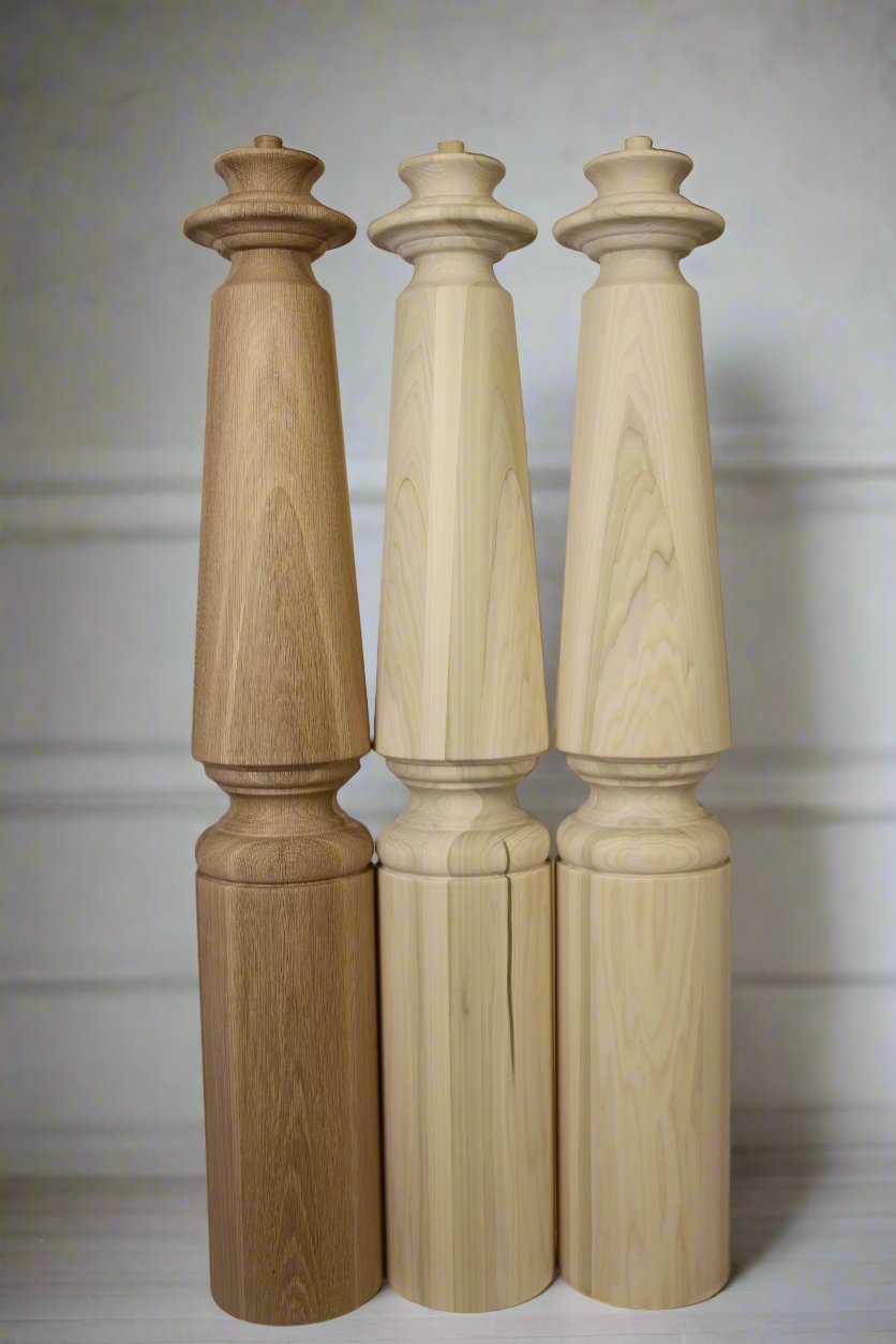 Carved Turned Newel Posts