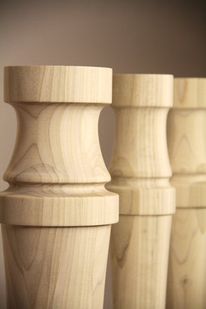 Carved Round Classic Newel Posts