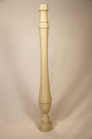 Wood Carved Round Classic Newel Post