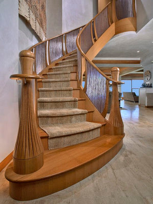 Elegant Classic Newel Post With Staircase