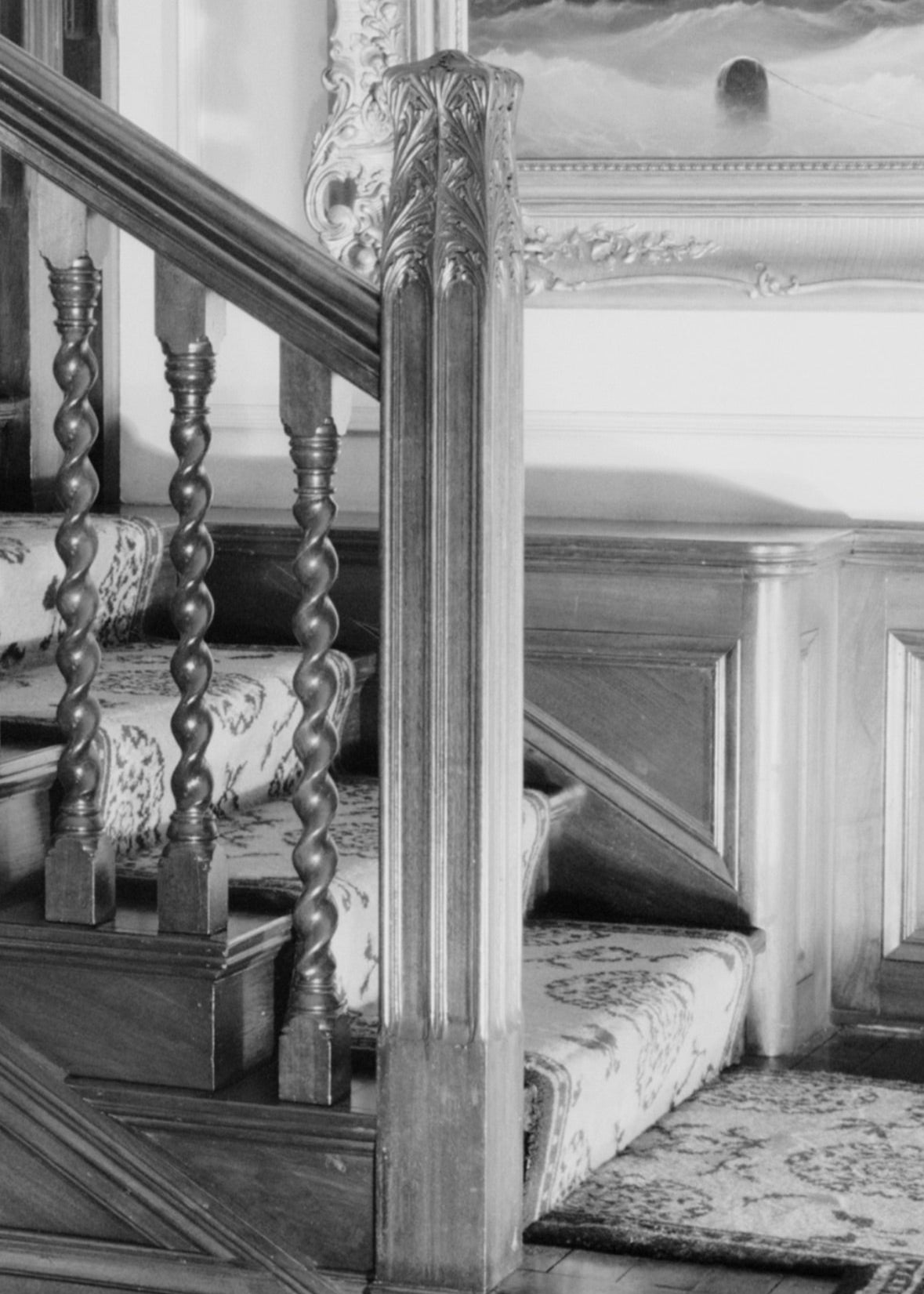 Custom Carved Newel Post