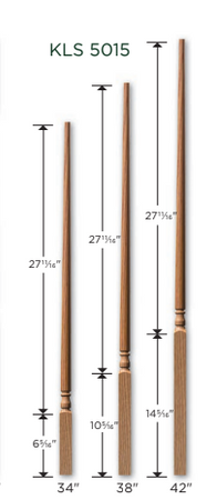 5015 - Colonial Tapered Top Baluster