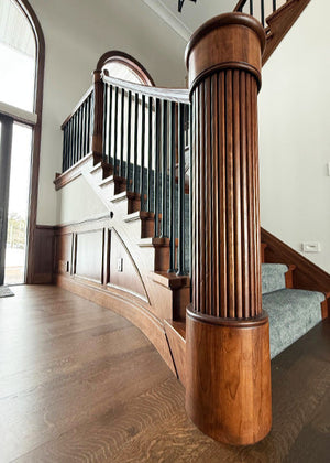 Fluted Colonial Newel Post