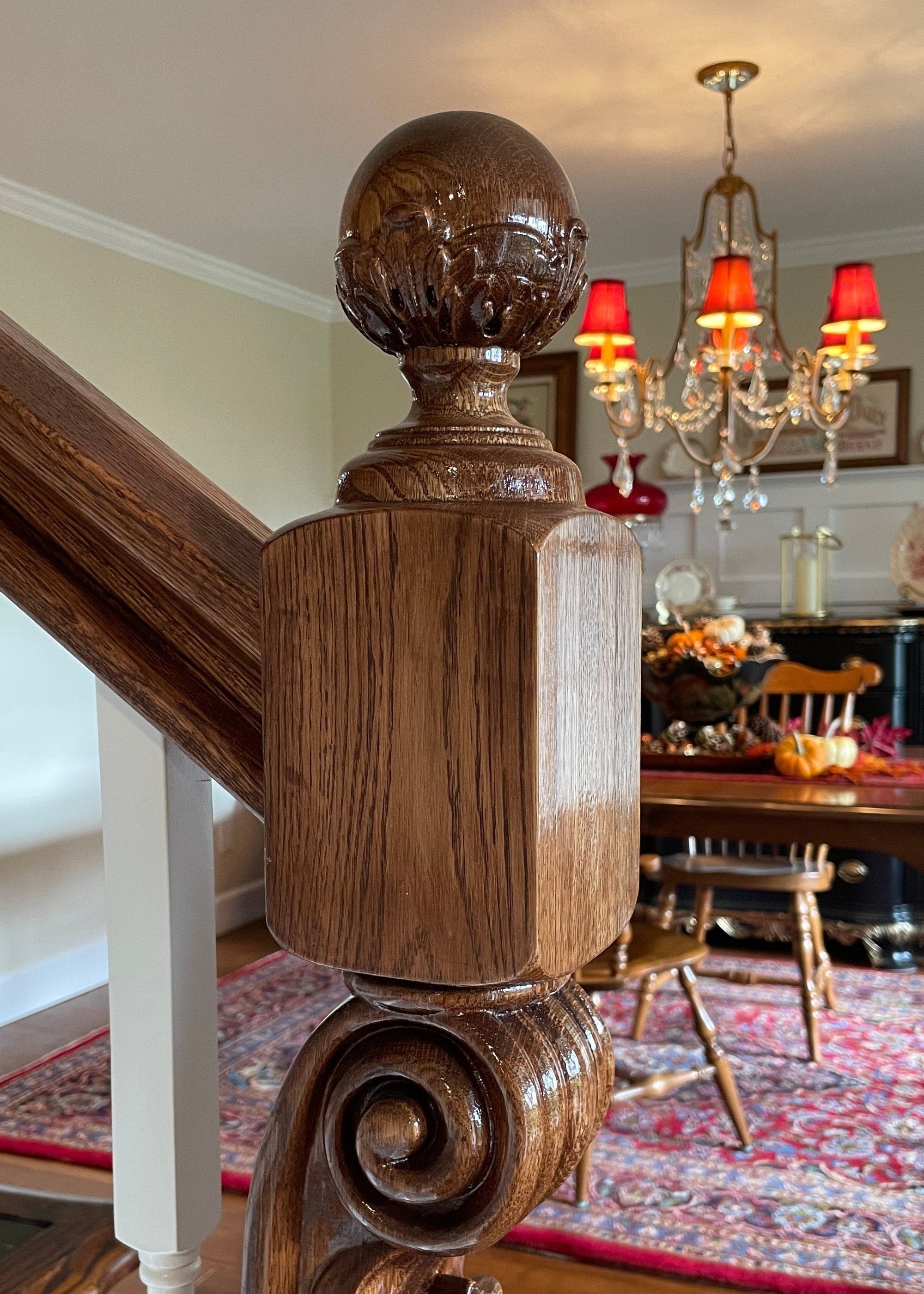 Old World Newel Post Top