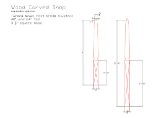 Turned Newel Post NP038